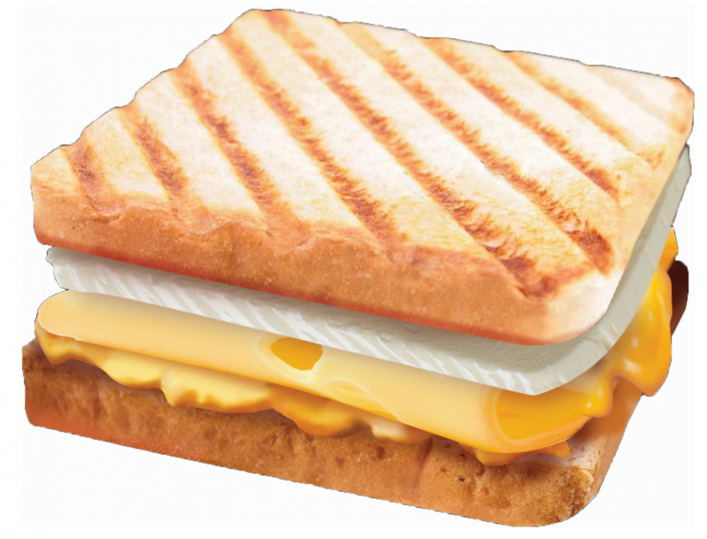 Сэндвич-тост Сырный микс с зеленью (4 сыра)