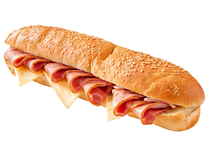 Багет ветчина