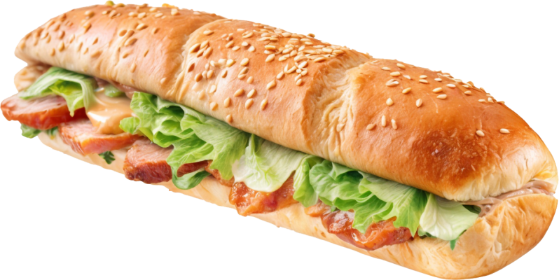 Багет три мяса